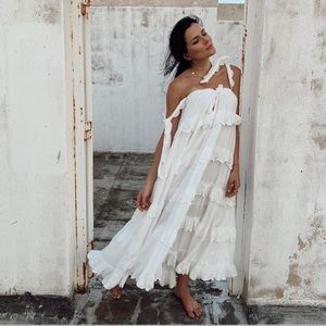 Beulah White Flowy Dress